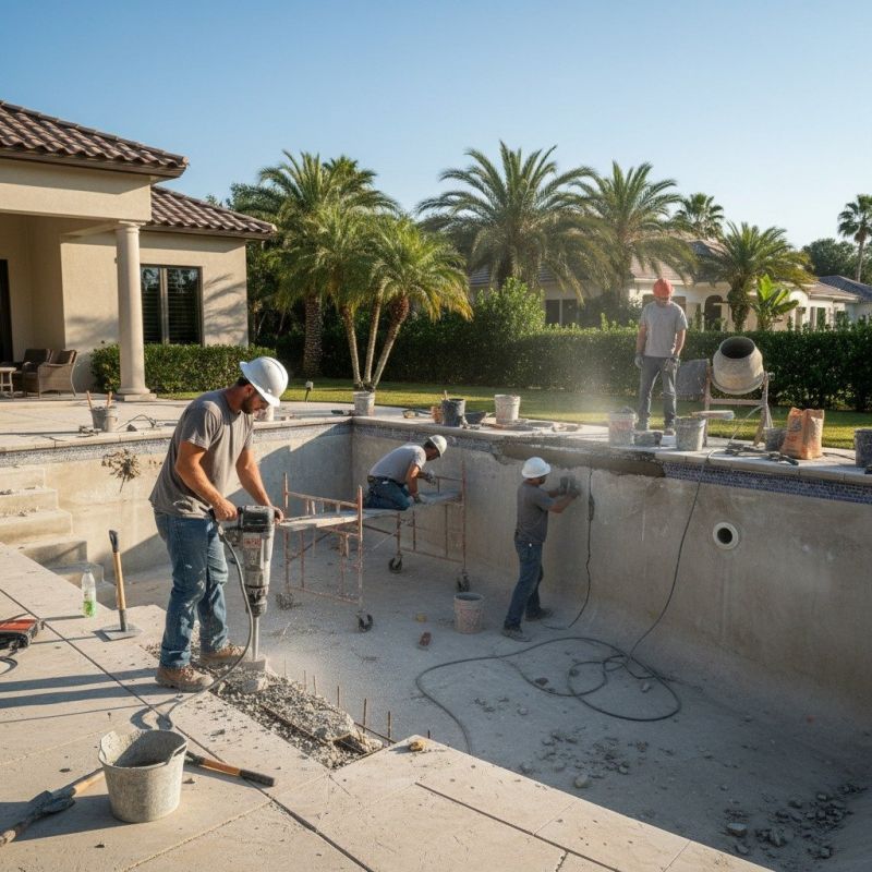 Concrete Pool Deck Repair