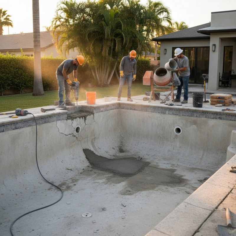Concrete Pool Deck Repair
