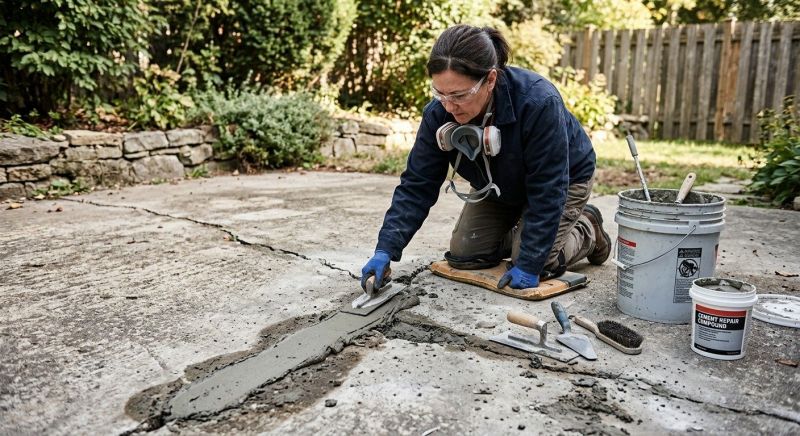Cracked Concrete Repair in West Des Moines, IA